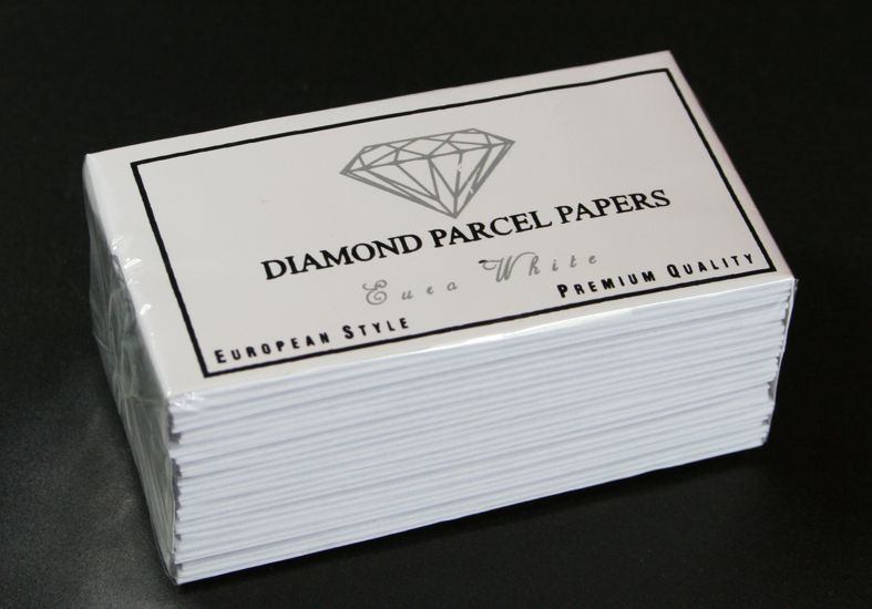 Diamantpapier WEISS/WEISS - 25 Stck Packung